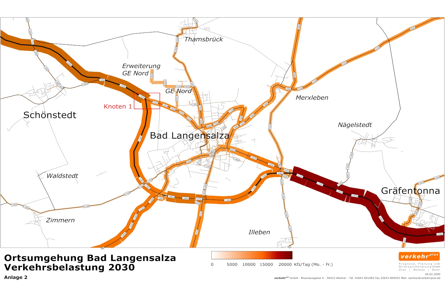 Verkehrsuntersuchung B247 Ortsumfahrung (OU) Bad Langensalza