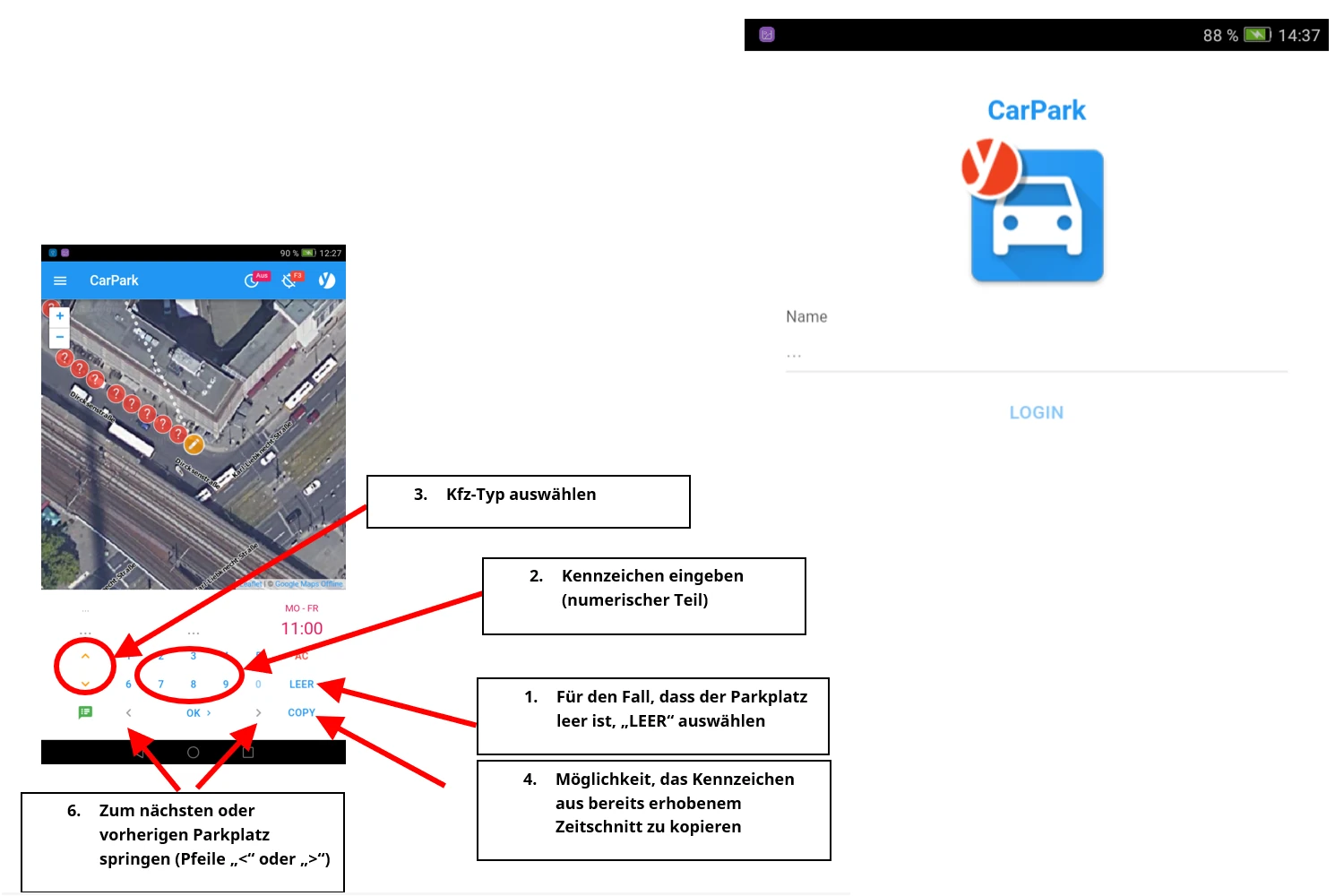 CarPark – mobile App zur Erfassung der Parkraumbelegung