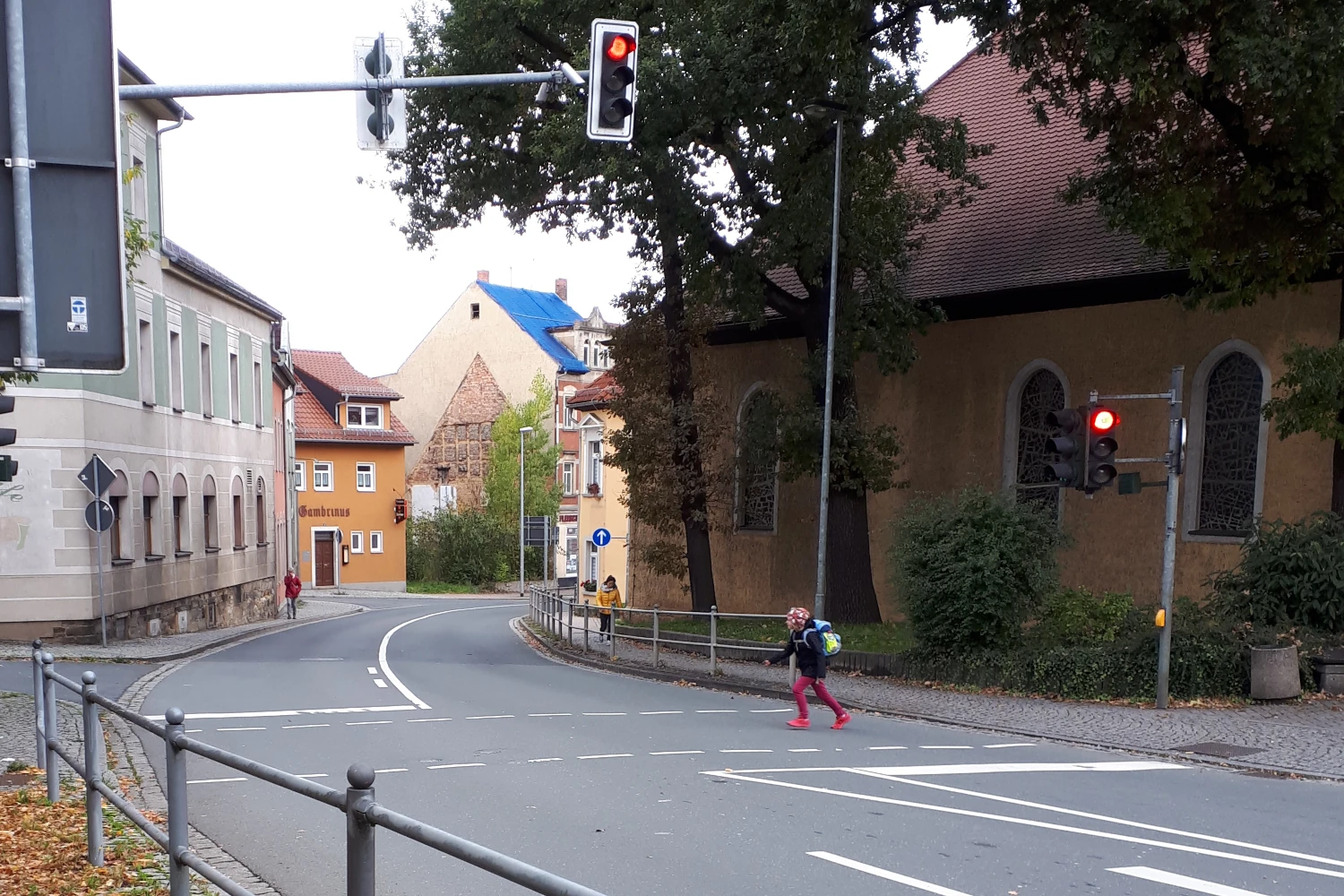 Verkehrsflusssimulation am Roßplatz in Eisenberg